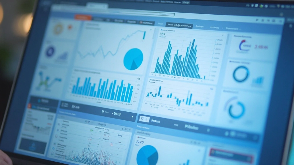 Gedetailleerde schermafbeelding van analytics dashboard met grafieken, grafen en real-time data